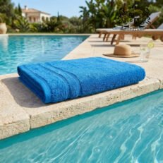 STRIPES TURQUOISE 50-Πετσετες πισινας 500gsm ανεξιτηλες (Διαστασεις 70 x 140)! (VAT=ANTIUV & ANTIHLORE στους 90′ C)