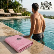 PISINA AQUA VIVA PINK 62-Πετσετες Πισινας-Παραλιας 620gsm ανεξιτηλες (Διαστασεις 80 x 150)! (VAT=ANTIUV & ANTIHLORE στους 90′ C)