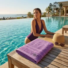 PISINA AQUA VIVA LILAC 62-Πετσετες Πισινας-Παραλιας 620gsm ανεξιτηλες (Διαστασεις 80 x 150)! (VAT=ANTIUV & ANTIHLORE στους 90′ C)