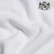 Alternative view of ESPRIT ΛΕΥΚΟ δικλωνα ανεξιτηλα πατακια 850gsm (Διασταση 50 x 75) με κεντημενη ΜΑΥΡΗ πλακε μπορντουρα