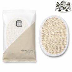 LOOFAH bio 100% zero waste-Λουφα-Σφουγγαρι με Πετσετα στην πισω πλευρα & λαστιχο ασφαλειας Βιοδιασπωμενο & Οικολογικο σε πολυτελης αδιαβροχη συσκευασία (100 Τεμ/Κιβώτιο)