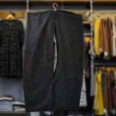 Alternative view of COTTON-BLACK/θηκη κοστουμιων με φερμουαρ σε διαστασεις (60 x 120 x 12cm) – MADE IN ITALY