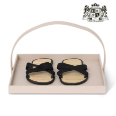 KLEENEX FLORES-NATURAL Δερμα ECO PURΕ SLIPPERS STORRING sizes (H3,00 x W35,00 x D35,00cm)!