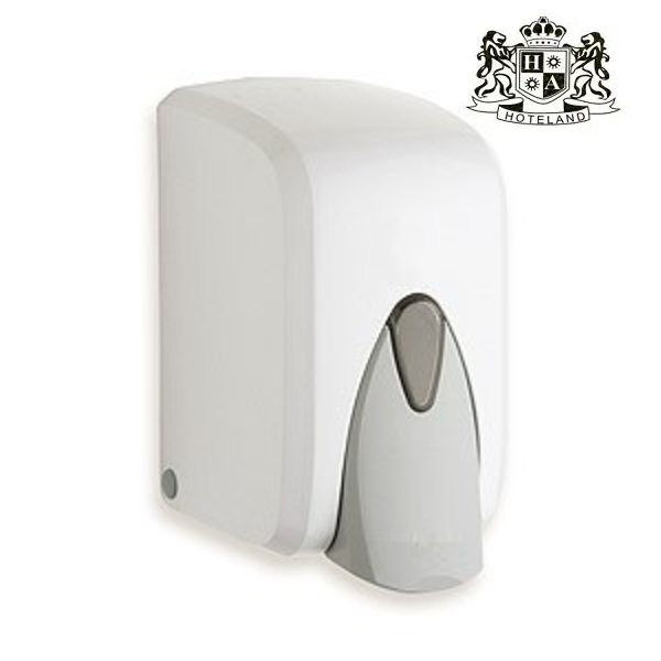 HOTELAND-DISPENSER WHITE matte επιτοιχιο 500ml χειροκινητο για OΛΑ ΤΑ ΥΓΡΑ ΚΑΛΛΥΝΤΙΚΑ