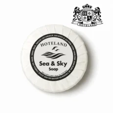 SEA & SKY SOAP Στρογγυλο σαπουνι 15gr σε πλισε αδιαβροχο περιτυλιγμα (σωμα-χερια-προσωπο) με αρωμα Θαλάσσια Αυρα (500 Τεμ/Κιβ)