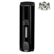 MY SPA dispenser BLACK 350ml χειροκινητο για SHAMPOO & SHOWER GEL (2 IN 1) σε συσκευασια SOFT FLASK REFILL