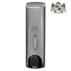 MY SPA dispenser SILVER 350ml χειροκινητο για SHAMPOO & SHOWER GEL (2 IN 1) σε συσκευασια SOFT FLASK REFILL