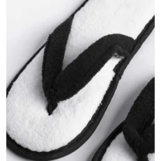 Alternative view of SIEΝA flip flop stripe-Βελουδινες Αντιολισθητικες Σαγιοναρες (UNISEX 28,50cm) με ενισχυμενο πατο & λουρακια (Διαφανο Οικολογικο Σακουλακι Ανα Ζευγος)