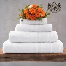 LAURA 50-ΠΕΤΣΕΤΕΣ ΛΕΥΚΕΣ JAQUARD 100% COTTON 500gsm (ΛΑΒΕΤΕΣ ΧΕΡΙΩΝ-ΠΟΔΙΩΝ 30 x 50)