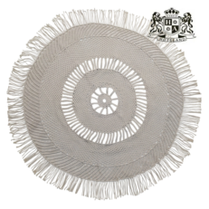 BOHO natural MACRAME CARPET-100% Cotton Χειροποιητο χαλι δωματιου (Q 1,50cm)