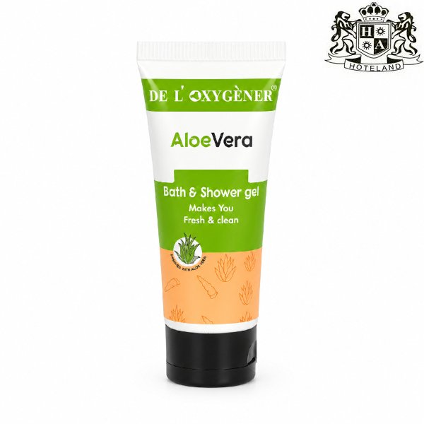 ALOE VERA Bath & Shower Gel 30ml-Αφρολουτρο/Ντους,περιεχει eco friendly φυσικα συστατικα ALOE VERA & VITAMIN E σε σωληναριο 30ml (300 Σωληναρια/Κιβ)