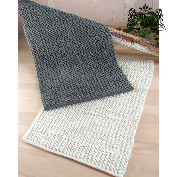 MEGA XAΛΑΚΙΑ-ΓΚΡΙ ΣΚΟΥΡΟ 100% COTTON Mε Πλουσιο Πελλος (0,60 X 0,90cm) - Image 2