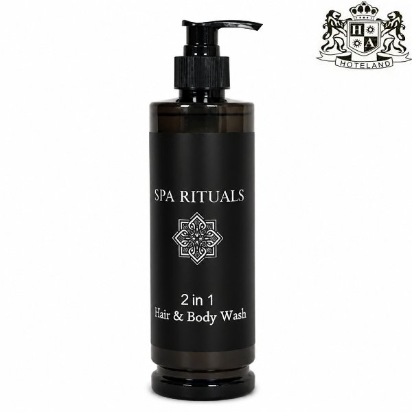 SPA RITUALS MIXT Shampoo & Shower Gel Green PROVITAMIN B5 & ALOE VERA-Σαμπουαν & Αφρολουτρο μαζι 2in1 σε μπουκάλι 400ml με αντλία,εμπλουτισμενο με αρωμα Aλοη & Προβιταμινη Β5 (12 Μπουκαλια/Κιβ)