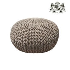 BOHO natural MACRAME ROOM POOF-100% Cotton Χειροποιητο βοηθητικο σκαμπο δωματιου (0,70 x 0,70 x 0,45cm)