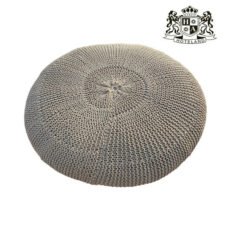 BOHO natural MACRAME ROOM POOF-100% Cotton Χειροποιητο βοηθητικο δωματιου (2,00 x 2,00 x 0,45cm)