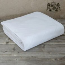 DIAMONT BOHO White-MONH ΥΠΕΡΛΕΥΚΗ Κουβέρτα JAQUARD (1,70 X 2,50) Πικέ Πολυτελείας με αναγλυφο σχεδιο 420gsm