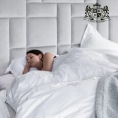 ΚΟΡΥΦΑΙΑ ΠΟΙΟΤΗΤΑ-ΠΛΑΚΕ ΣΕΙΡΑ-ΠΑΠΛΩΜΑΤΟΘΗΚΗ ΜΟΝΗ (Με Λευκο Διπλο-Πλακε Κεντημα ΠΕΡΙΜΕΤΡΙΚΑ) (1,70 x 2,50cm) ΒΑΜΒΑΚΟΣΑΤΕΝ MYKONOS 100% BAMBAKI TC-400 ΚΛΩΣΤΕΣ ROYAL SHINE