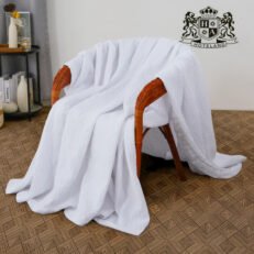 ECONOMY WHITE-Κουβέρτα 100% COTTON Πικέ (Mικρης Βαφλας) ΜΟΝΗ (1,65 x 2,65m)