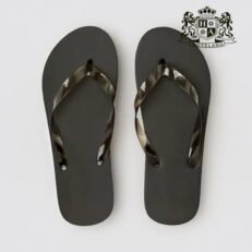 BEACH FLIP-FLOP antislip (WOMAN SIZE 26,00cm) αντιολισθητικη σαγιοναρα χρωμα black ( Με διαφανα λουρακια) PE 15mm (Aνα Ζευγος Με Kαρτελακι Loop-Pin)
