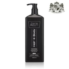 CARLO BELLOTI Hair & Body (2 in1) 400ml-Σαμπουαν & Aφρολουτρο Μαζι (2σε1) σε πολυτελες ΕΠΑΝΑΓΕΜΙΖΟΜΕΝΟ μπουκαλι με αντλια εμπλουτισμενο με άρωμα από έλαια του δέντρου MARULA OIL  100 % recyclable/biodegradable (10 Τεμαχια/Κιβωτιο)