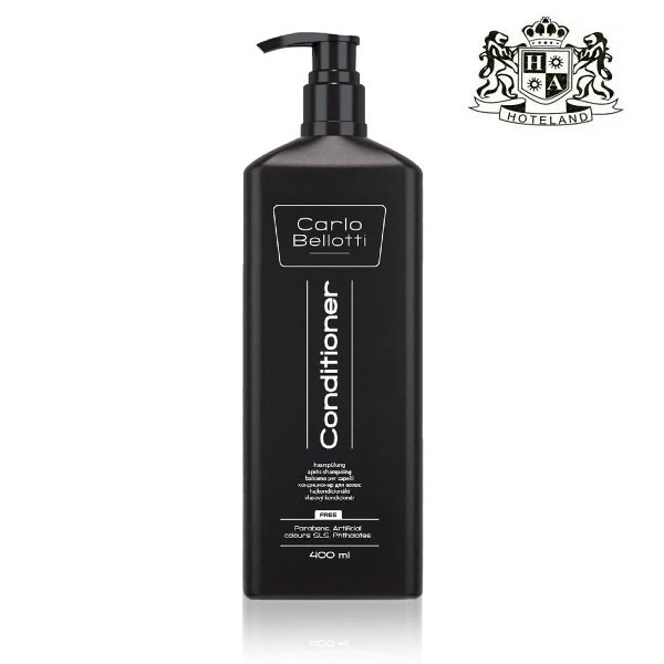 CARLO BELLOTI Hair Conditioner 400ml-Μαλλακτικη Κρεμα Μαλλιων σε πολυτελες ΕΠΑΝΑΓΕΜΙΖΟΜΕΝΟ μπουκαλι με αντλια εμπλουτισμενο με άρωμα από έλαια του δέντρου MARULA OIL 100 % recyclable/biodegradable (10 Τεμαχια/Κιβωτιο)
