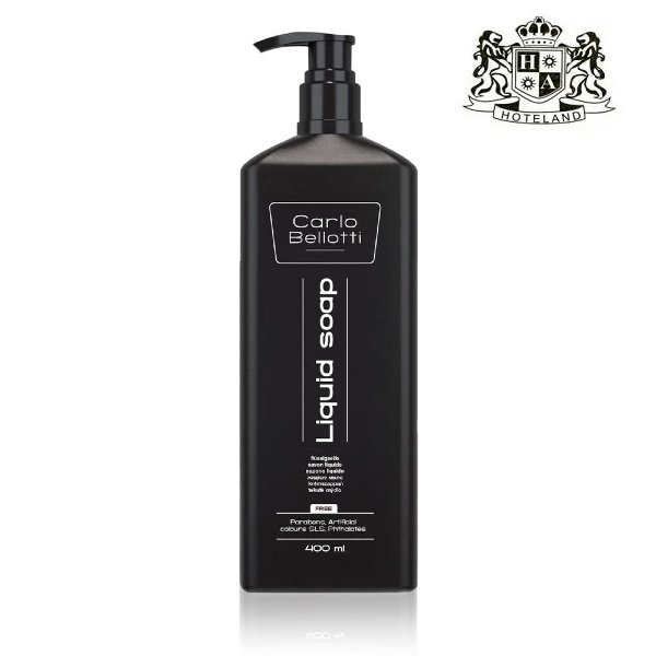 CARLO BELLOTI Hand Liquid Soap 400ml-Υγρο Κρεμοσαπουνο σε πολυτελες ΕΠΑΝΑΓΕΜΙΖΟΜΕΝΟ μπουκαλι με αντλια εμπλουτισμενο με άρωμα από έλαια του δέντρου MARULA OIL 100 % recyclable/biodegradable (10 Τεμαχια/Κιβωτιο)