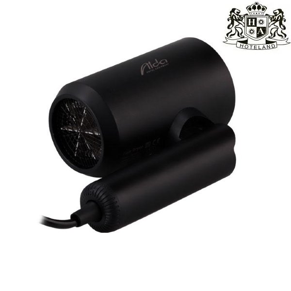 ALDA MODERN BLACK - Σεσουάρ μπάνιου μαυρο σπαστο-πτυσομενο με φυσουνα & καλωδιο 1600 W - Image 2