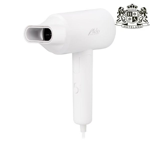ALDA MODERN WHITE - Σεσουάρ μπάνιου μαυρο σπαστο-πτυσομενο με φυσουνα & καλωδιο 1600 W
