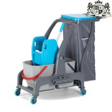 Καρότσι σφουγγαρίσματος PROCART JET σετ 735 – (2x25lt) 2 κάδων βρώμικου & καθαρού νερού συν 1 σακος