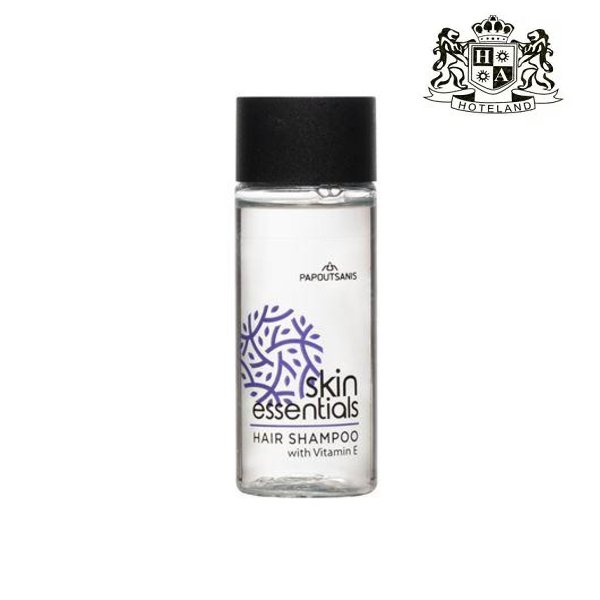 SKIN ESSENTIALS/Shampoo 35ml – Σαμπουαν σε μπουκαλι 35ml εμπλουτισμενο με VITAMIN E & άρωμα ΣΑΝΤΑΛΟΞΥΛΟ/ΚΙΤΡΟ/ΚΕΔΡΟ (201 Μπουκαλια/Κιβωτιο)