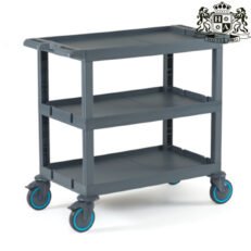 HOUSEKEEPING CART 220 -Τρόλεϊ Σερβιρισματος η Ανεφοδιασμου Γκρι Σταθερο Bαρέου (0,53x1,08x1,00m)