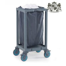 HOUSEKEEPING CART 50 - Τρόλεϊ Συγκομιδης ΑΠΛΥΤΩΝ ΛΙΝΩΝ Γκρι Σταθερο Bαρέου τύπου ανοιχτο  (0,53x0,48x1,12m) (Xωρητικοτητα 125 L- Μεγιστο Βαρος Απλυτων 200kg)