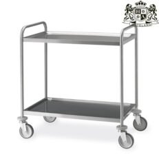 MC-1400C ΙΝΟΧ AISI #304 Trolley Service από ανοξείδωτο χάλυβα Mε 2 Ραφια (50 x 80cm) (Διαστασεις 89x59x95 h)