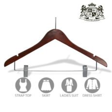 ΚΡΕΜΑΣΤΡΑ ΑΝΤΙΚΛΕΠΤΙΚΗ ΞΥΛΙNΗ flat body απο σφενδαμο χρωματος Dark Wood με μεσαια ραβδο μεταλλικη και extra αντιολισθητικα κλιπς με επενδυση καουτσουκ (44,50 x 21,50 x 1,2cm) ΣΥΜΠΕΡΙΛΑΜΒΑΝΕΤΑΙ ΚΑΙ ΤΟ ΑΝΤΙΚΛΕΠΤΙΚΟ ΔΑΧΤΥΛΙΔΙ(48 Τεμ/Κιβ)