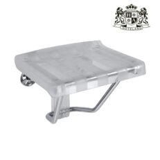 Folding shower seat, transparent-Επιτοιχιο Διαφανο Πτυσσόμενο κάθισμα ντους βαρεου τυπου ENIΣXYMENO (160 kg)
