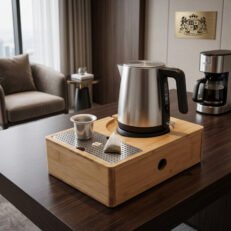 Alternative view of ALDA Drawer bamboo TRAY natural - Δίσκος ΦΥΣΙΚΟΥ ΧΡΩΜΑΤΟΣ με συρτάρι αποθηκευσης Διαστάσεις (26,00 x 18,00 x 7,50cm)