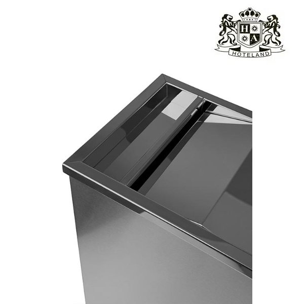 Square waste bin with top frame and cover "seesaw"-Kαδος σκουπιδιων τετραγωνος με καπακι seesaw υψους 60,50cm - Image 2