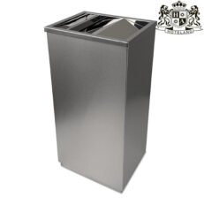 Square waste bin with top frame and cover "seesaw"-Kαδος σκουπιδιων τετραγωνος με καπακι seesaw υψους 60,50cm
