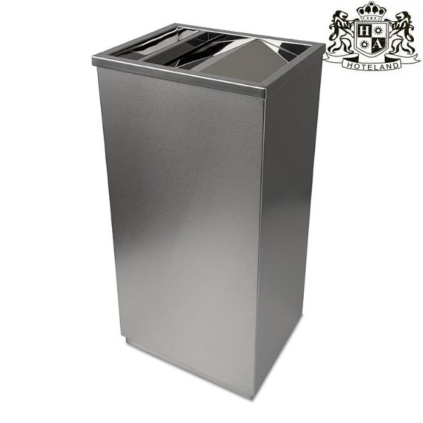 Square waste bin with top frame and cover "seesaw"-Kαδος σκουπιδιων τετραγωνος με καπακι seesaw υψους 60,50cm