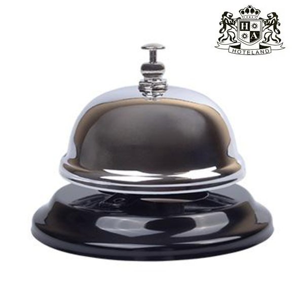 ALDA Reception bell-Κουδουνακι Ρεσεψιον σε χρωμα Γυαλιστερου Χρωμιου & διασταση 8,5cm