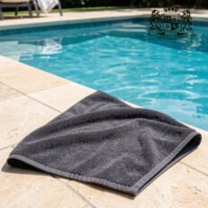 PREMIUM GRAY 50-Πετσετες πισινας 500gsm ανεξιτηλες (Διαστασεις 80 x 160)! (VAT=ANTIUV & ANTIHLORE στους 90′ C)