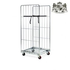 LAUNDRY MC-Α18121 ΤΡΟΛΕΥ ΜΕΤΑΦΟΡΑΣ ΛΙΝΩΝ (1 Platform + 2 side frames + 3 straps)72*81*180 εκ