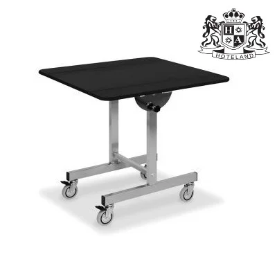MC-Q1104110N Πτυσσόμενo Room Service Tραπεζι Τετραγωνο 1,10 με 2 φρενα (Διαθετει υποδοχη για θερμοθαλαμο)
