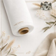 Alternative view of LINO SANTRA ECRU–100% ΓΑΛΛΙΚΟ ΛΙΝΟ (TOILE PUR LIN) FLEUR BLEUE Πετσετες Φαγητου Διαστασεις (0,50 x 0,50m)