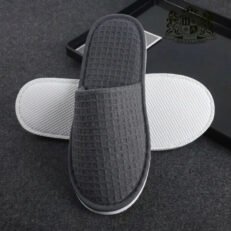 DOUBLE SUMMER PIQUE gray 100% ECO PURE cotton (UNISEX 30,0cm) με Διπλη εξωτερικη σόλα & κουτουπιε- Συσκευασμένες ανά ζεύγος σε ΟΙΚΟΛΟΓΙΚΟ διάφανο σακουλάκι (100 Zευγη/Κιβ)