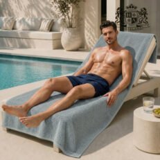 ASTREA SILVER 58-Πετσετες Πισινας-Παραλιας-SPA 580gsm ανεξιτηλες με JAQUARD αναγλυφο σχεδιο (Διαστασεις 100 x 180)! (VAT=ANTIUV & ANTIHLORE στους 90′ C)