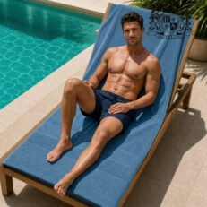 ASTREA-SPA BLUE RAF 58-Πετσετες Πισινας-Παραλιας-SPA 580gsm ανεξιτηλες με JAQUARD ΡΙΓΕ αναγλυφο σχεδιο (Διαστασεις 80 x 150)! (VAT=ANTIUV & ANTIHLORE στους 90′ C)