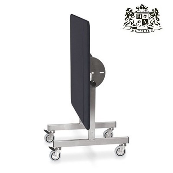 MC-Q110480N Πτυσσόμενo Room Service Tραπεζι Τετραγωνο 0,80 με 2 φρενα (Διαθετει υποδοχη για θερμοθαλαμο) - Image 2