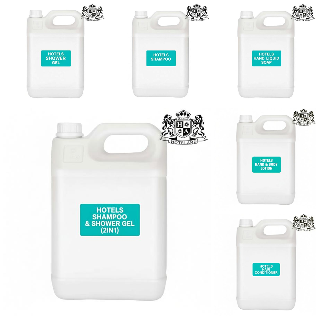 HOTELAND Shampoo & Shower Gel/Σαμπουαν & Aφρολουτρο ΜΑΖΙ (2ΙΝ1) σε Κανιστρο 5L (2 Tεμ/Κιβ) (Διαθετει Αντλια για ευκολη μεταγγιση του καλλυντικου) - Image 2