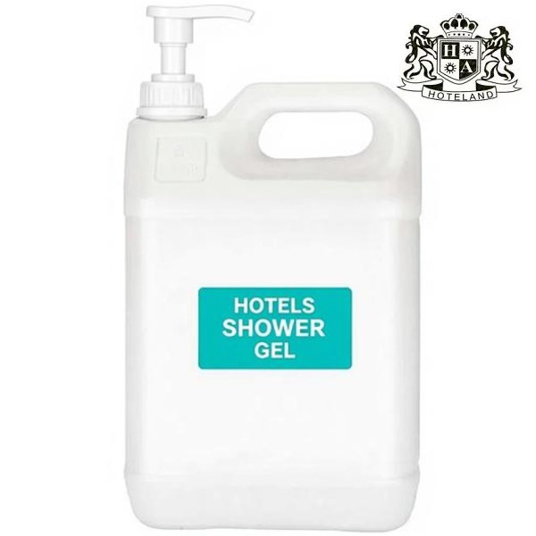 HOTELAND Shower Gel / Aφρολουτρο σε Κανιστρο 5L (2 Tεμ/Κιβ) (Διαθετει Αντλια για ευκολη μεταγγιση του καλλυντικου)